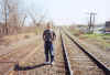 On the tracks looking South. Nice guy that Alan Lemon!